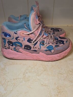 Puma x Kidsuper Mb.03 Pink Lilac High-Top Basketball Shoes